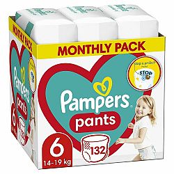 PAMPERS Activ Baby-Dry Pants Nohavičky plienkové jednorazové 6 (15+ kg) 132 ks - MESAČNÁ ZÁSOBA
