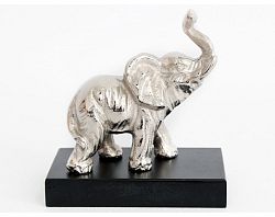 Dekoračná soška Malý slon, strieborný%