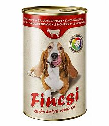 Konzerva/krmivo pre dospelých psov FINCSI 1240g, hovädzie