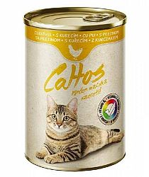 Konzerva/krmivo pre mačky CATTOS 415g, kuracia