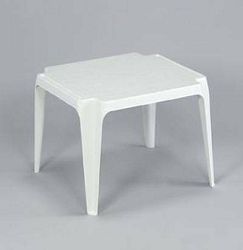Stôl plastový BABY, biely