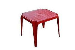 Stôl plastový BABY, červený