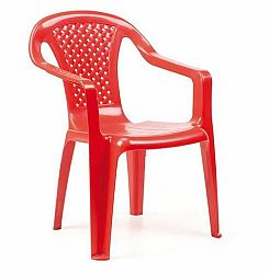 Stolička plastová BABY, červená