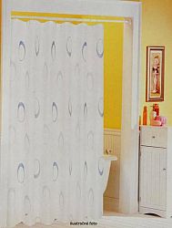 Záves kúpeľňový, rozmery 180x200cm, 100% polyester