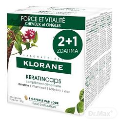 Klorane Keratincaps Síla a vitalita 90 kapsúl