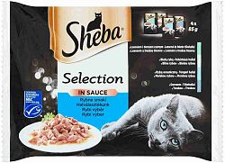 Sheba SELECTION rybí výběr ve šťávě 4 x 85 g