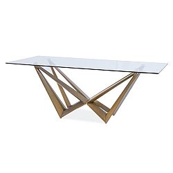 Sconto Jedálenský stôl MUDIX 2 biela/čierna, 120x68 cm