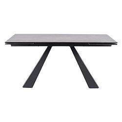 Sconto Jedálenský stôl SOLVODURI sivá/čierna