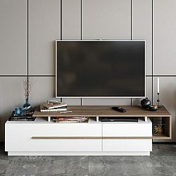 Sconto TV stolík PIA orech/čierna