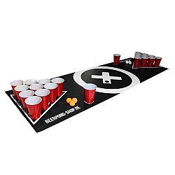 BeerCup Baseliner, podložka s hernou plochou na beer pong, audio, držadlá, držiak na loptičky, 6 loptičiek