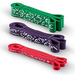 Capital_sports Resistor Set, rezistenčný elastický pás, podpora pri zhyboch, 3 kusy, stupeň záťaže 2, 5 a 7